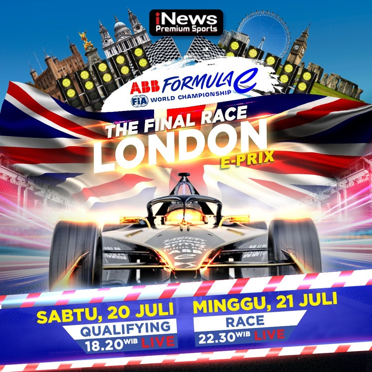 TOP INDO Antonio Felix Da Costa Siap Akhiri Musim dengan 4 Kemenangan Beruntun di Final Race London E-Prix, Saksikan Balapannya 20 & 21 Juli 2024, Live di iNews