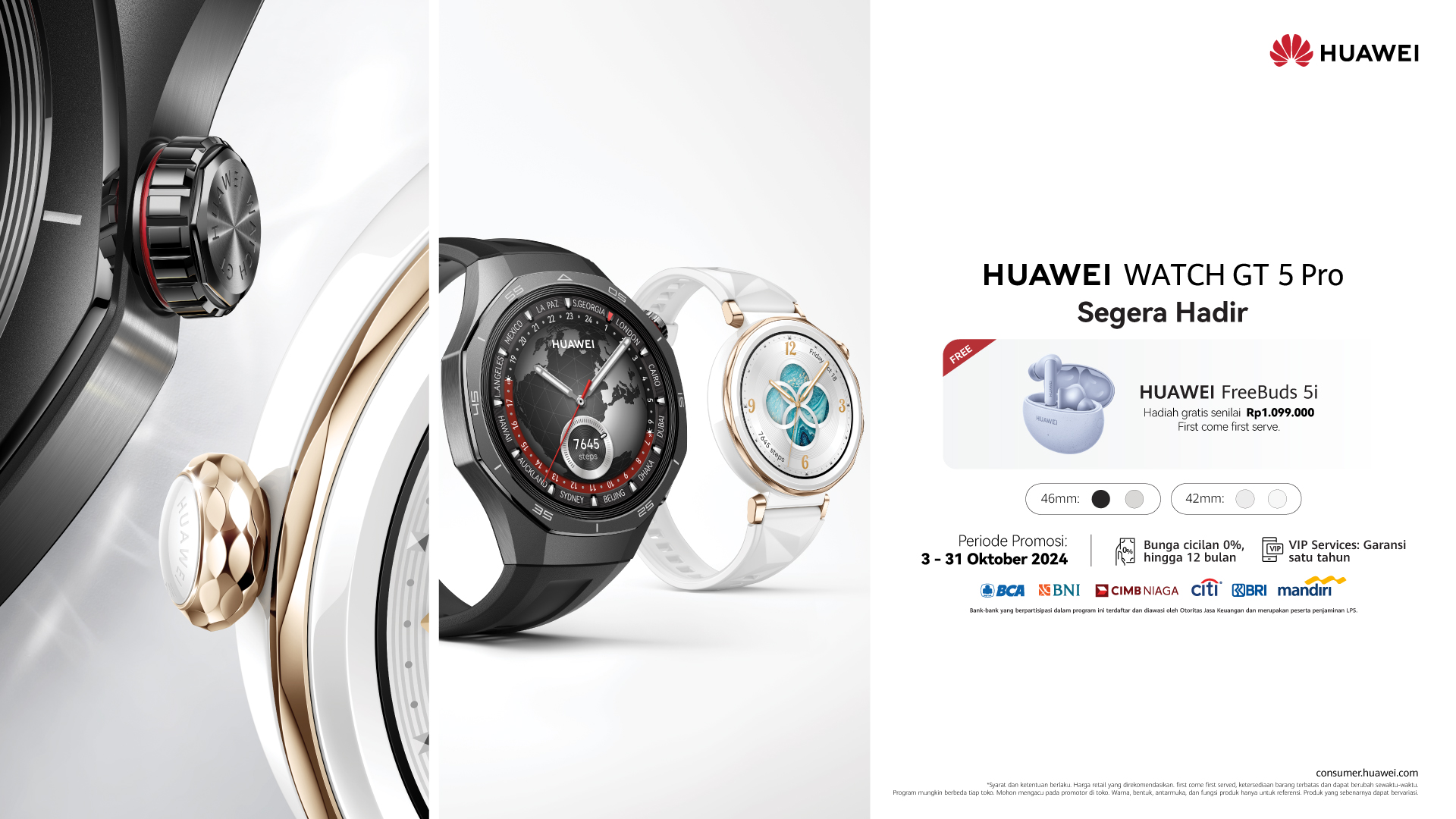 INDO PAY HUAWEI WATCH GT 5 Series Segera Hadir, Smartwatch Do-it All dengan Desain Mewah dan Fitur Kesehatan & Olahraga Level PRO