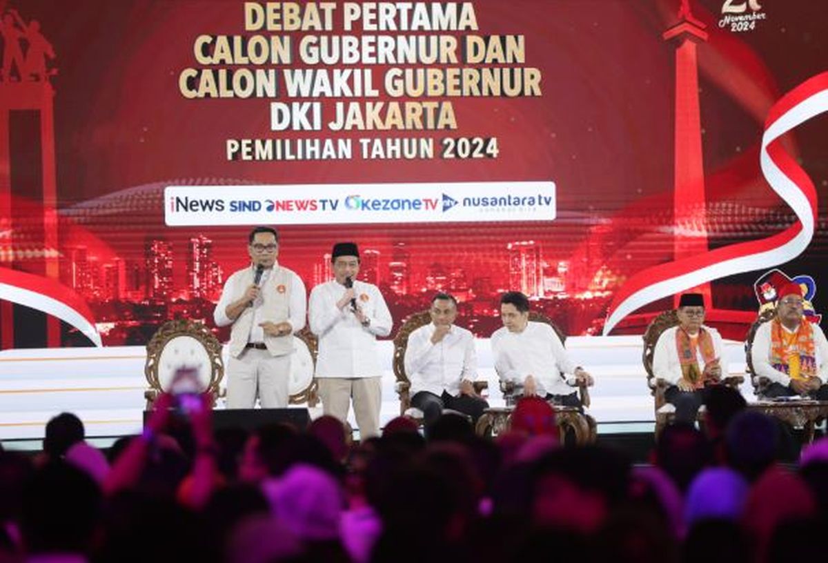 TOP INDO Janji RK-Siswono, Dharma-Kun dan Pramono-Rano Karno di Debat Pilgub Jakarta