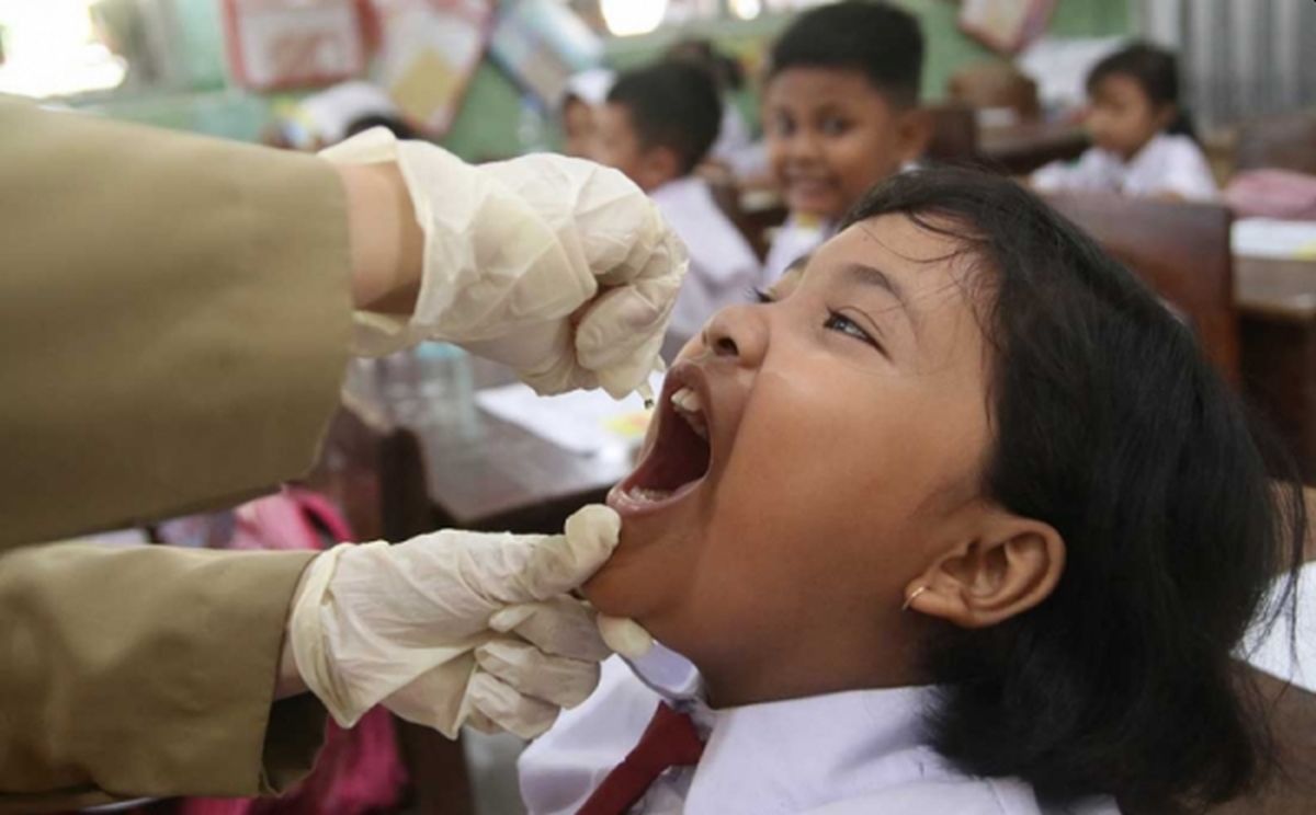 Kemenkes Pastikan Anak Indonesia Dapat 2 Dosis Imunisasi saat PIN Polio