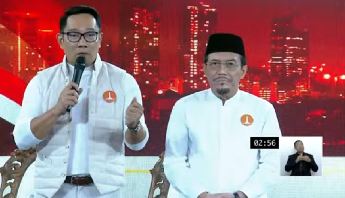 TOP INDO Momen Ridwan Kamil Berpantun saat Buka Debat Perdana Cagub DKI 2024