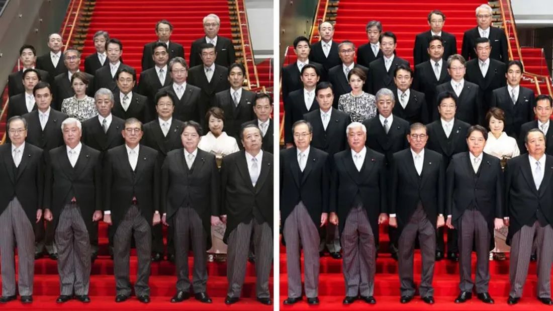 TOP PAY Pemerintah Jepang Mengaku Terpaksa Edit Foto Kabinet Menteri Biar Lebih Rapi, Warganet Lempar Ejekan