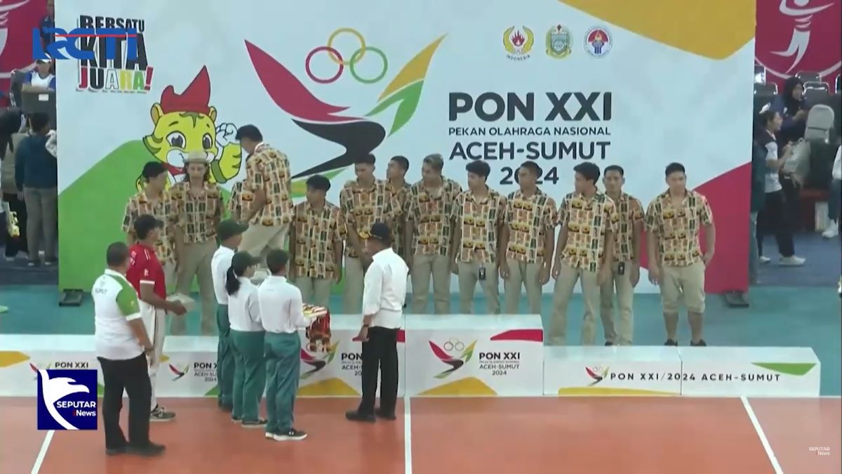 TOP INDO Tim Voli Putra Jabar Raih Medali Emas di PON XXI Aceh-Sumut 2024