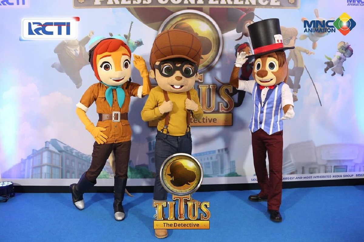 3 Maskot Titus The Detective Bakal Sapa Anak Indonesia di Beberapa Kota