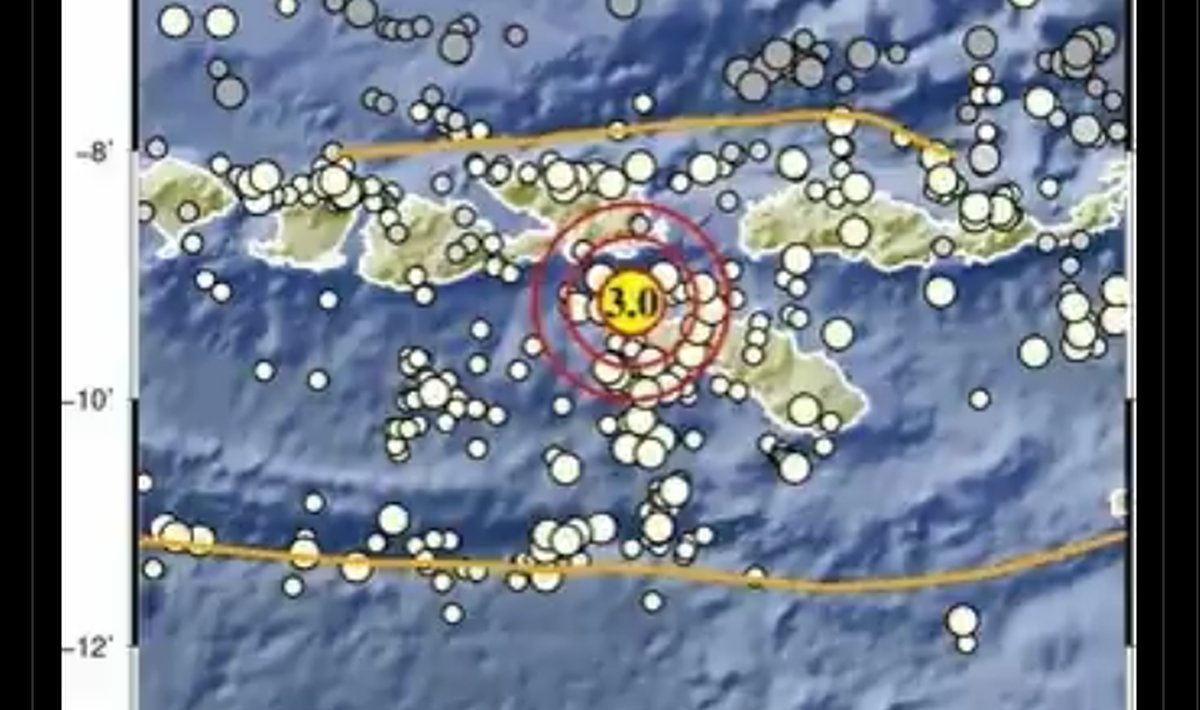 Gempa M3,0 Guncang Tambolaka NTT