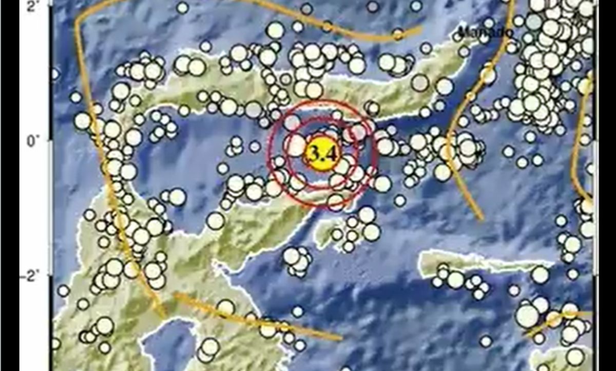 Gempa M3,4 Guncang Wilayah Bone Bolango Gorontalo