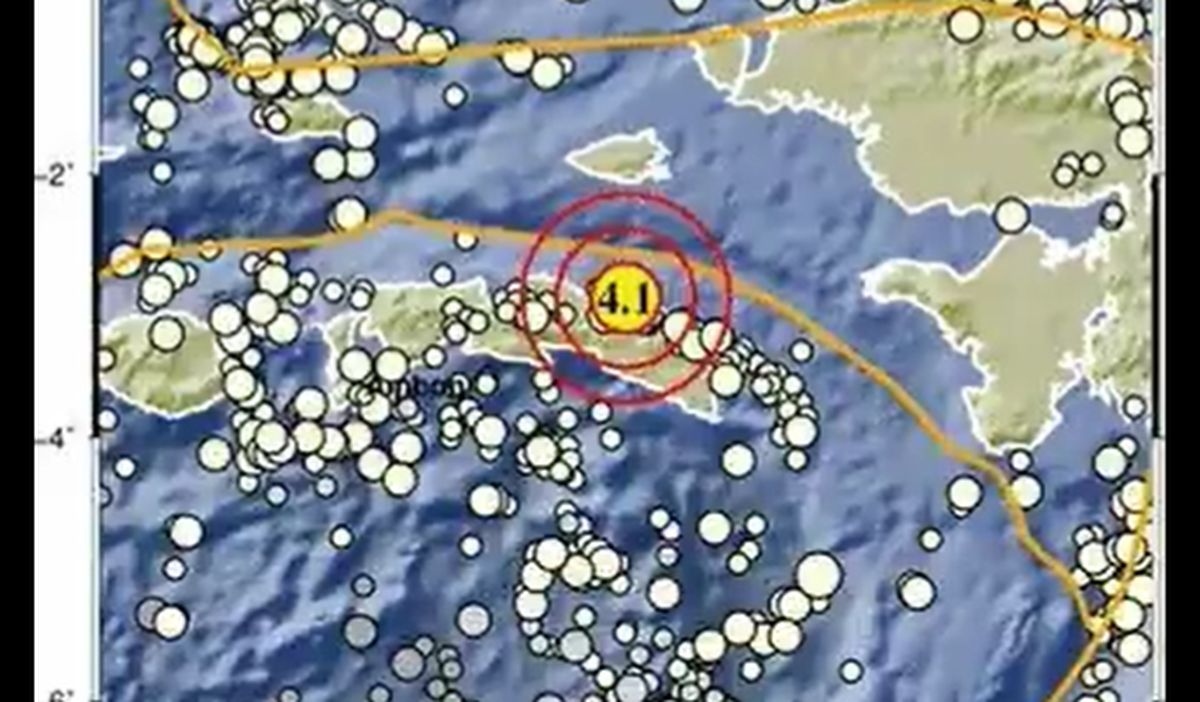 Gempa M4,1 Guncang Wilayah Seram Bagian Timur Maluku