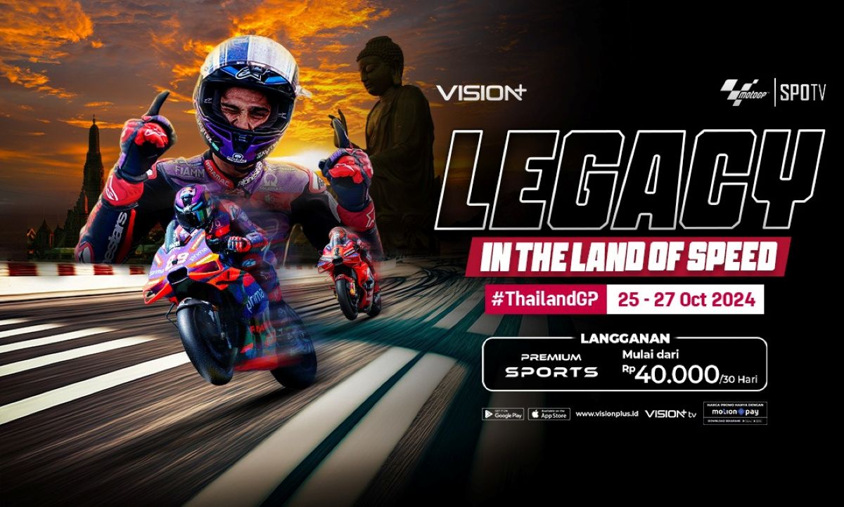 Jadwal MotoGP Thailand 2024, Berikut Link Nonton Streaming di Vision+