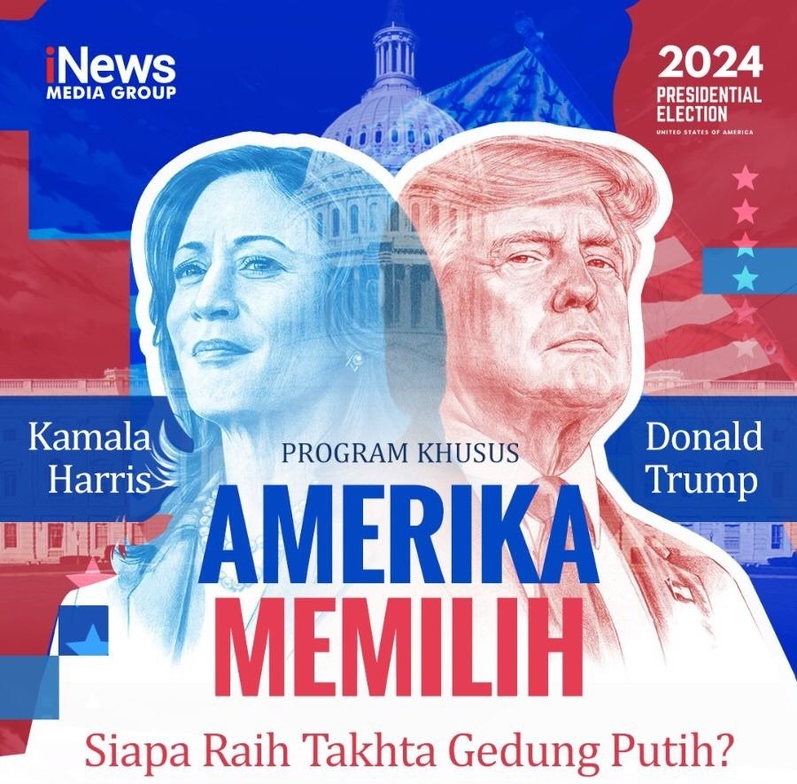 Kupas Tuntas Pemilu AS 2024 dalam Program Khusus AMERIKA MEMILIH, Mulai Besok Pukul 22.00 WIB, Live di iNews