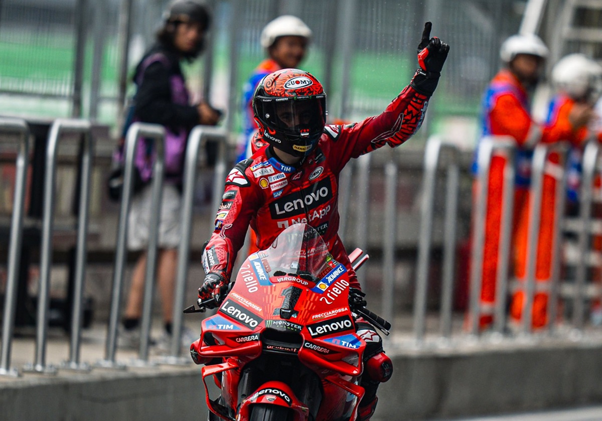 MotoGP Thailand 2024: Francesco Bagnaia Dedikasikan Kemenangan untuk Tim Ducati Lenovo