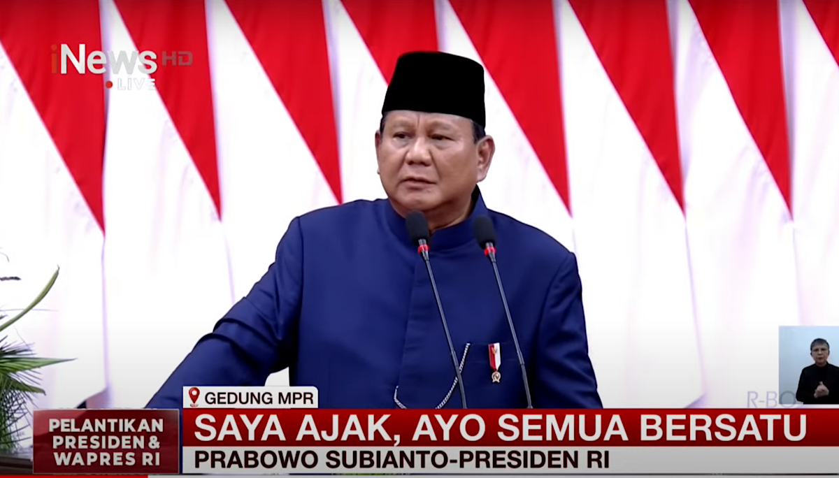 Pidato Pertama Prabowo: Siap Jalankan Tanggung Jawab sebagai Presiden 