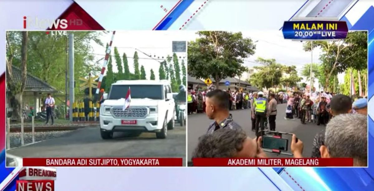 Prabowo Tiba di Bandara Adi Sucipto Jelang Pembekalan Kabinet