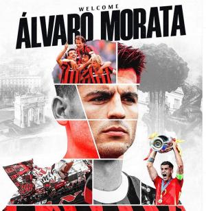 Resmi! Alvaro Morata Berlabuh ke AC Milan dari Atletico Madrid, Kenakan Nomor 7