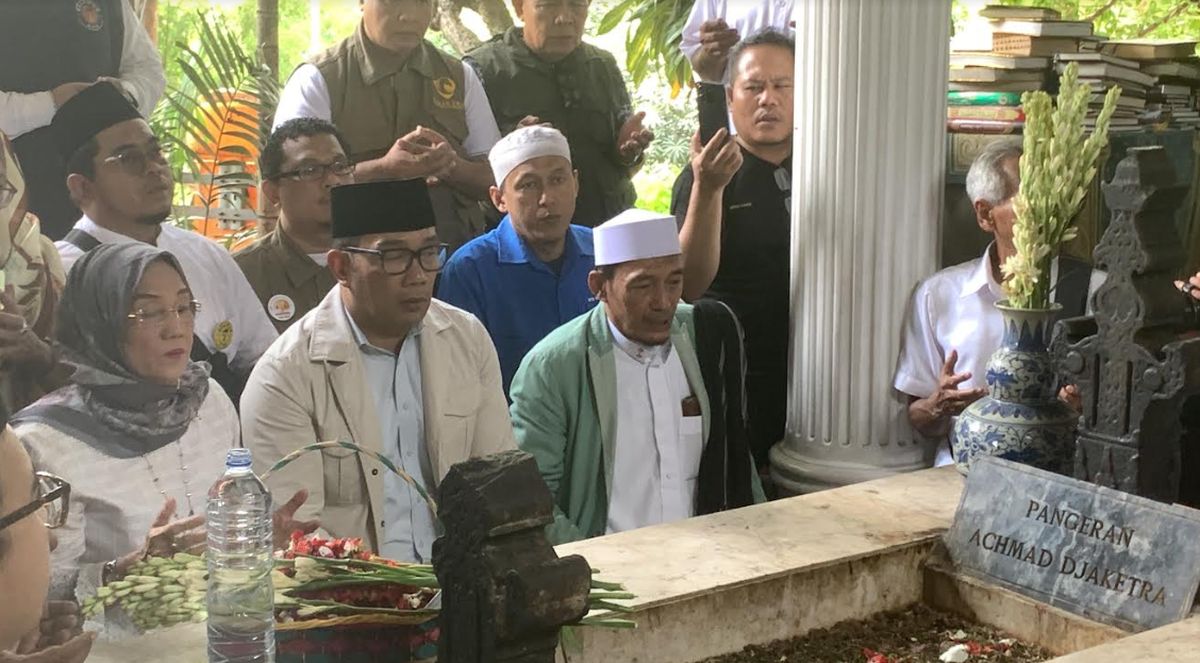 Ridwan Kamil Ziarah ke Makam Pangeran Jayakarta