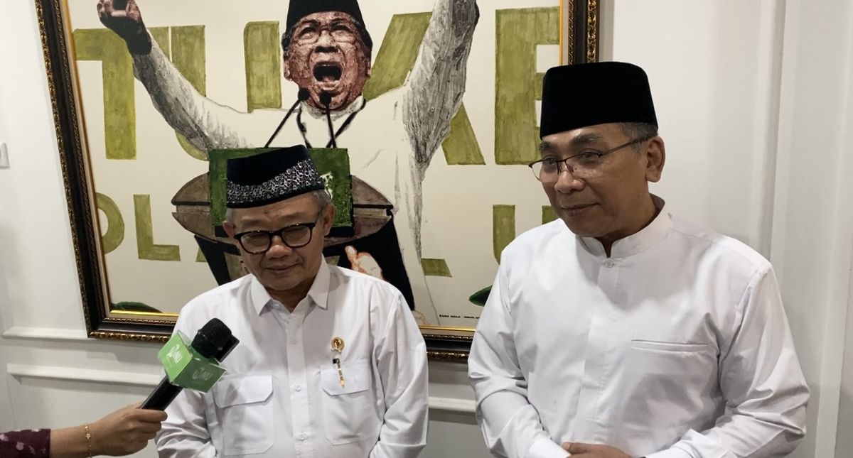 Silaturahmi ke PBNU, Menteri Abdul Mu'ti Dapat Masukan dari Gus Yahya