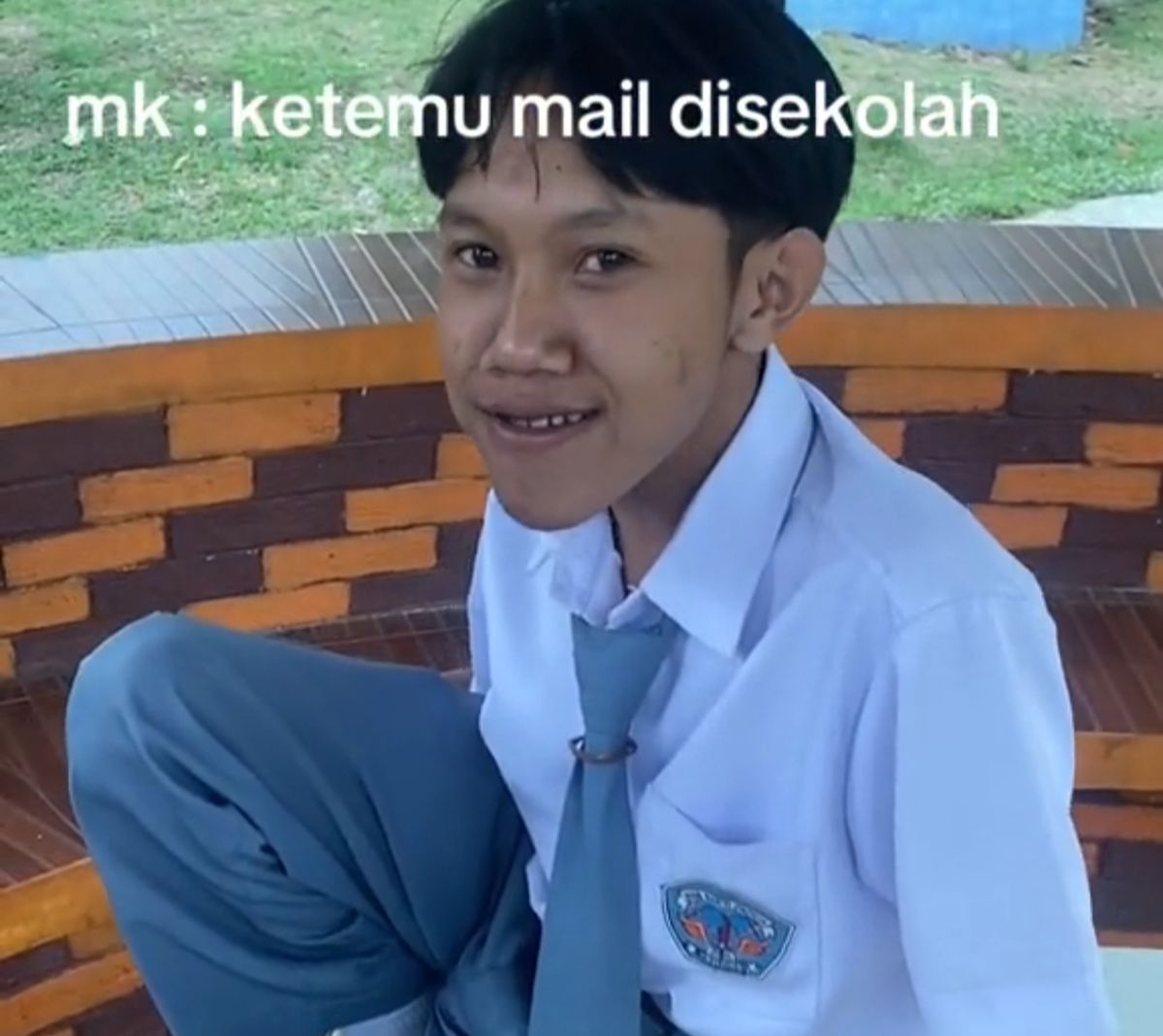 Viral Pelajar ini Punya Wajah Mirip Mail di Upin Ipin, Netizen: Lengah Dikit Sudah SMA