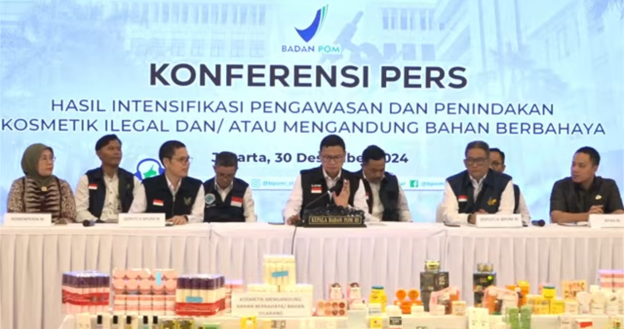 BPOM Sita 235 Jenis Kosmetik Impor, Total Rp8,9 Miliar