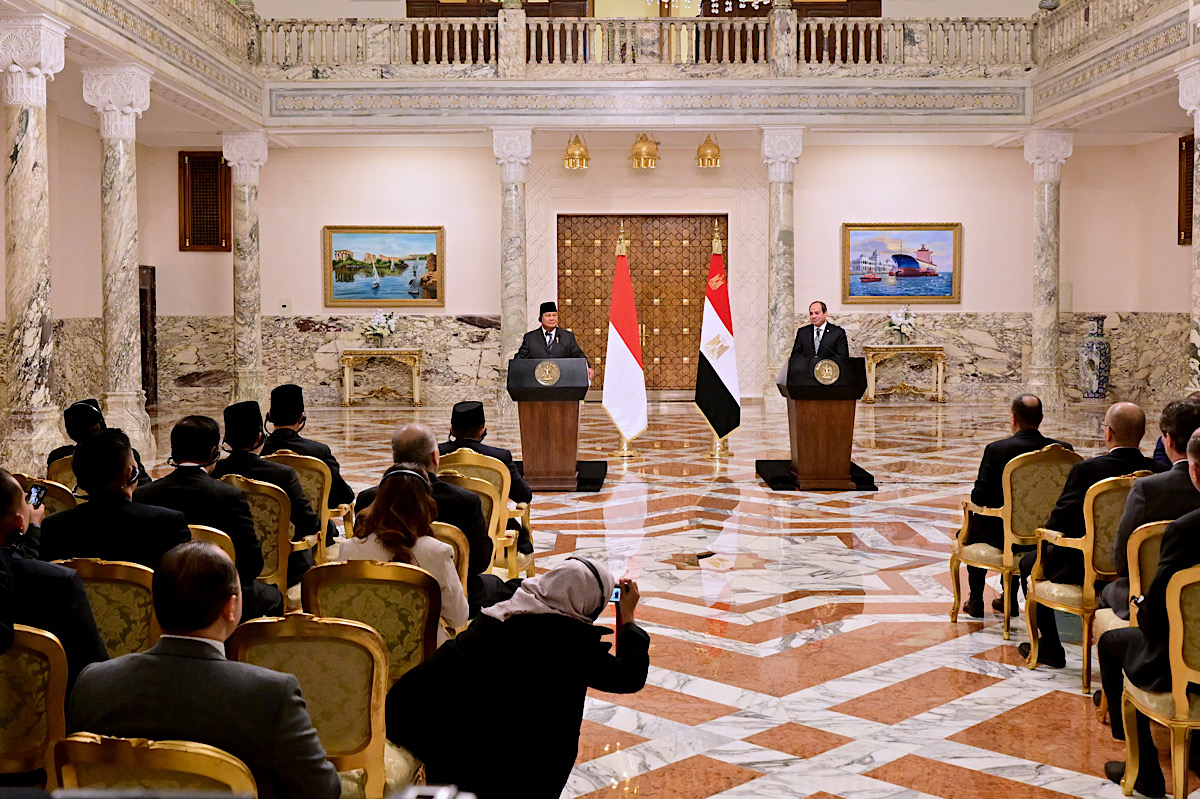 Gelar Pertemuan Bilateral dengan Presiden El-Sisi, Prabowo Bahas Palestina hingga Islam Moderat