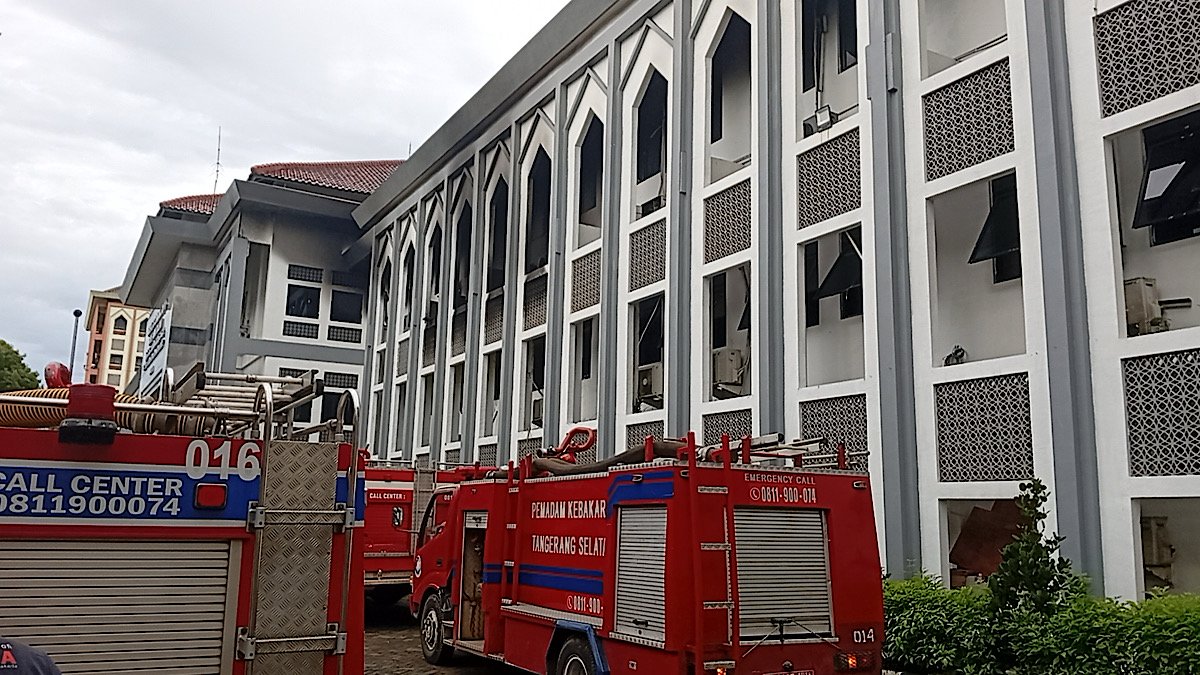 Kebakaran Gedung Rektorat UIN Syarif Hidayatullah Tangsel Tak Ada Korban Jiwa: Hanya Berkas